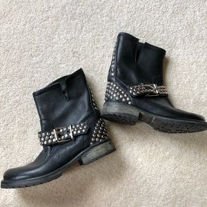 Steve Madden Leather Boots with Studs